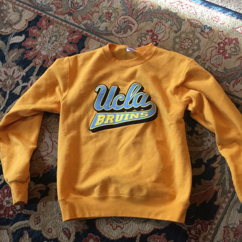 Gold adult small UCLA champion sweater